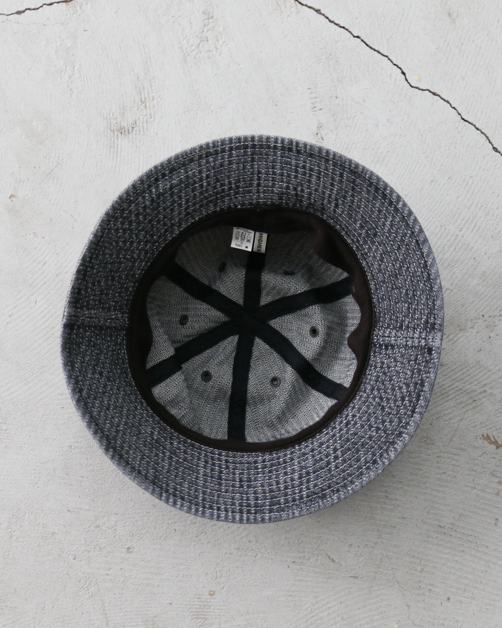 HIGHER ハイヤー HT26048 STRIPE JACQUARD DENIM HAT