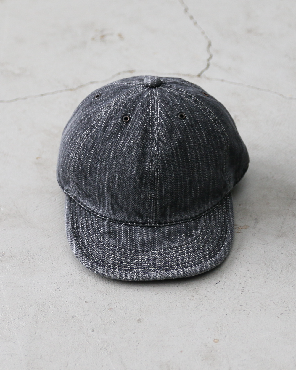 HIGHER ハイヤー HT26043 STRIPE JACQUARD DENIM CAP