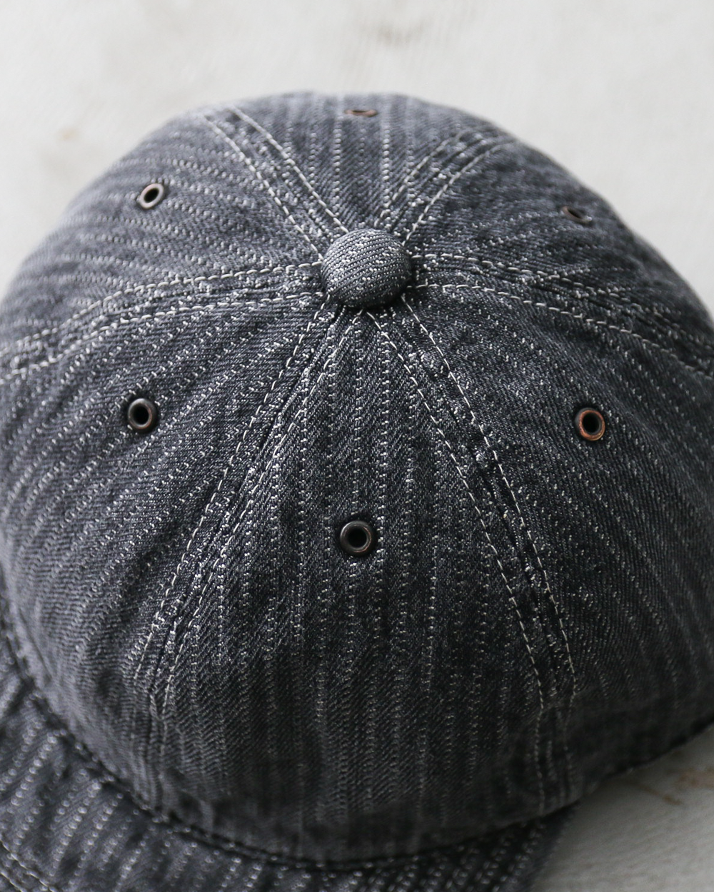 HIGHER ハイヤー HT26043 STRIPE JACQUARD DENIM CAP