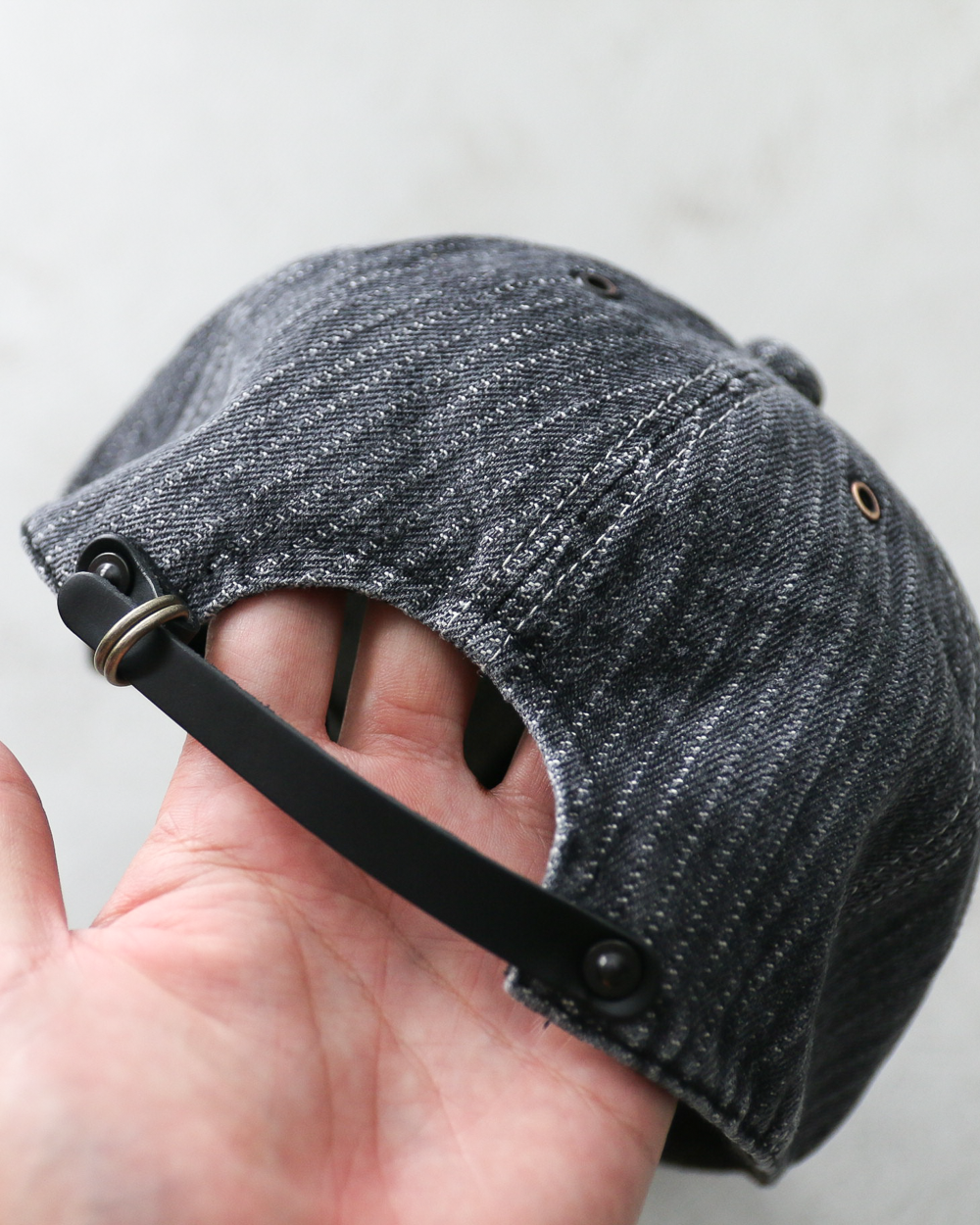 HIGHER ハイヤー HT26043 STRIPE JACQUARD DENIM CAP