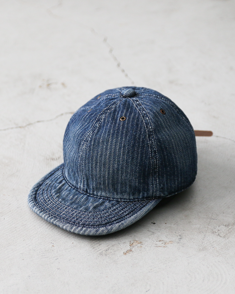 HIGHER ハイヤー HT26043 STRIPE JACQUARD DENIM CAP