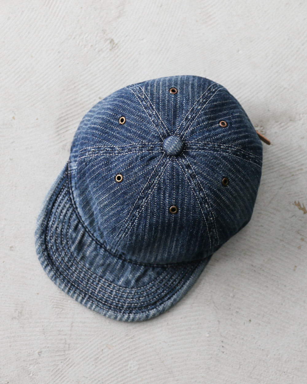 HIGHER ハイヤー HT26043 STRIPE JACQUARD DENIM CAP
