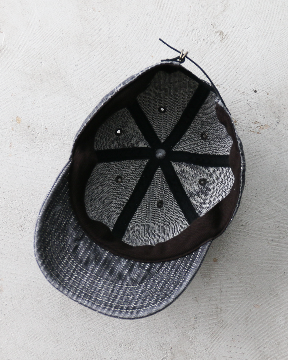 HIGHER ハイヤー HT26043 STRIPE JACQUARD DENIM CAP