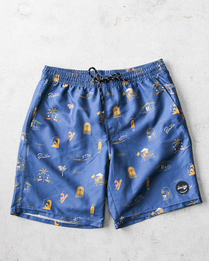 Seaing Board Shorts SURF PARADISE Blue
