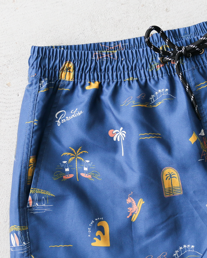 Seaing Board Shorts SURF PARADISE Blue