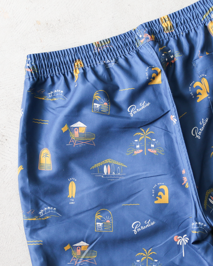 Seaing Board Shorts SURF PARADISE Blue