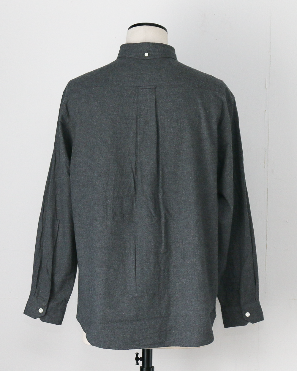 JAMES &amp; CO. STANDARD SHIRT Small Collar Big Shirt -Check- BLUE