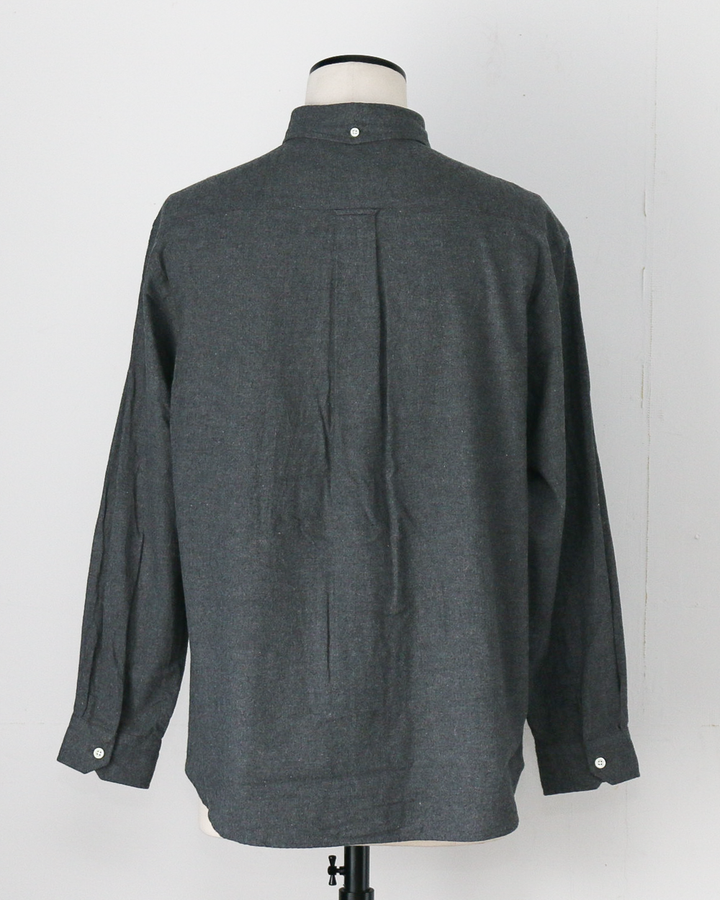 JAMES &amp; CO. STANDARD SHIRT Small Collar Big Shirt -Check- BLUE