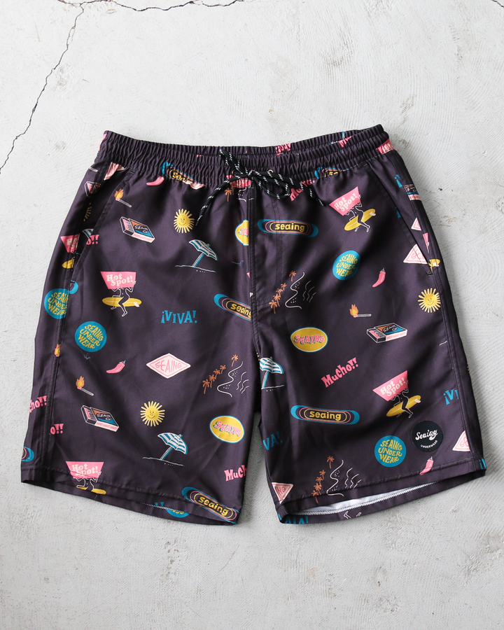 Seaing Board Shorts HOT SPOT Black