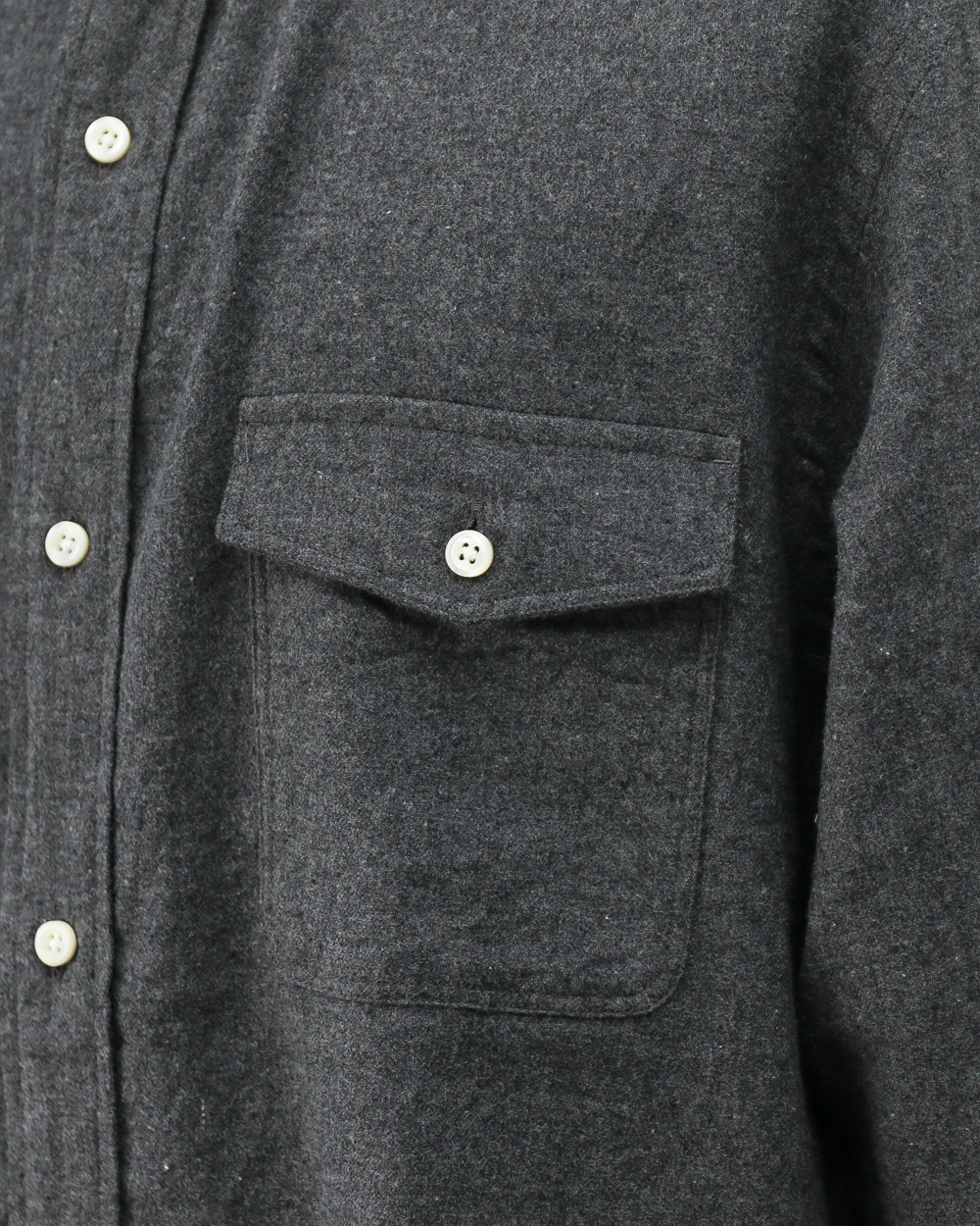 JAMES &amp; CO. STANDARD SHIRT Small Collar Big Shirt -Check- BLUE