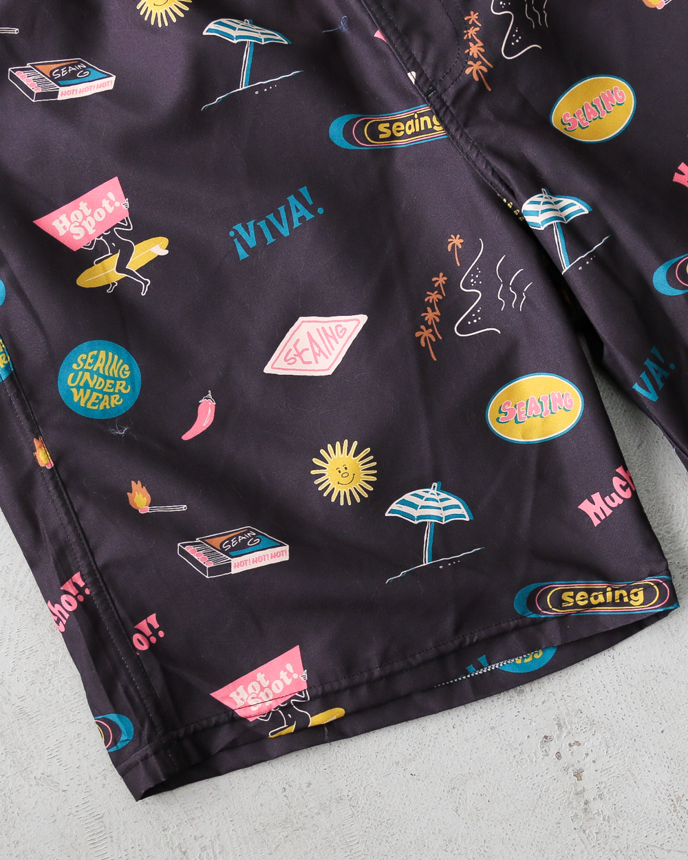 Seaing Board Shorts HOT SPOT Black