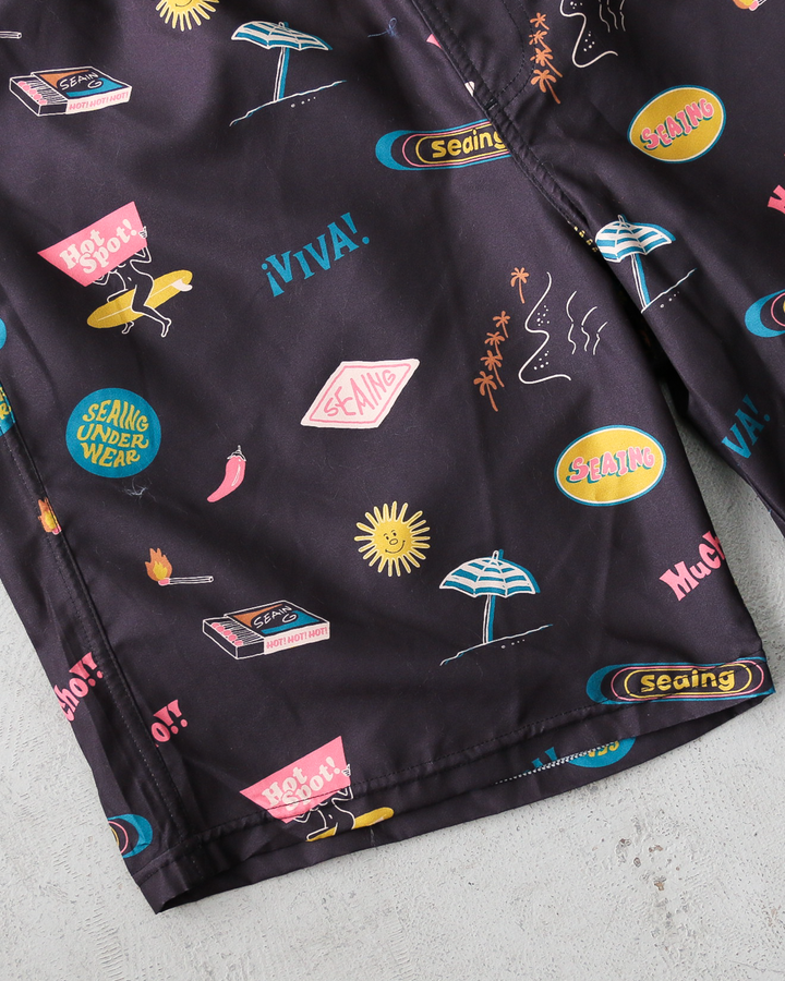Seaing Board Shorts HOT SPOT Black
