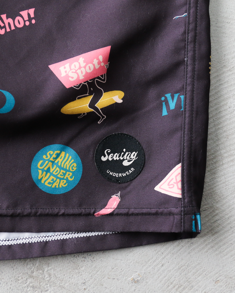 Seaing Board Shorts HOT SPOT Black