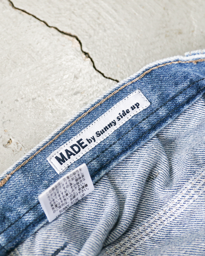 SUNNY SIDE UP REMAKE DENIM PAINTER PANTS Size 2