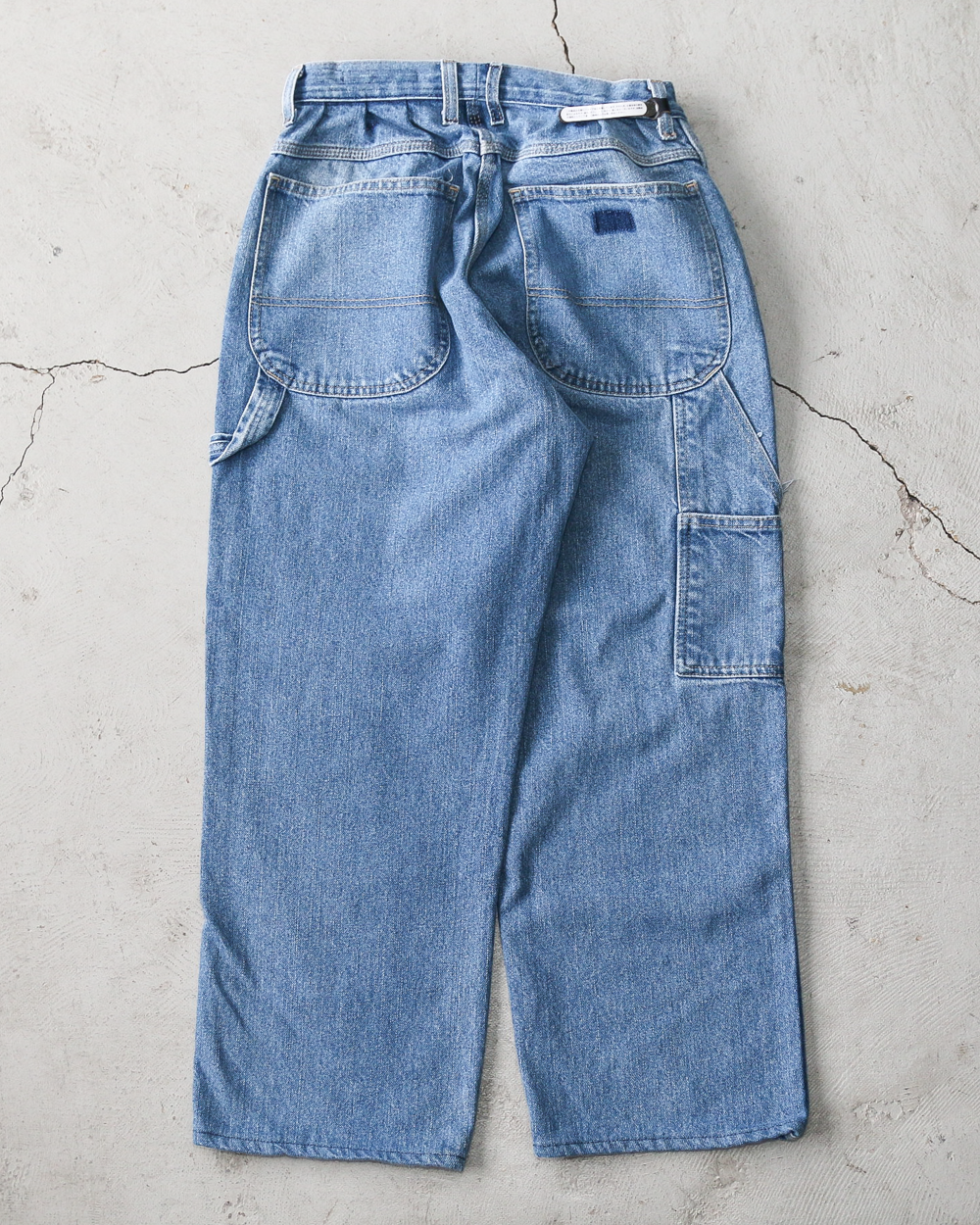 SUNNY SIDE UP REMAKE DENIM PAINTER PANTS Size 2