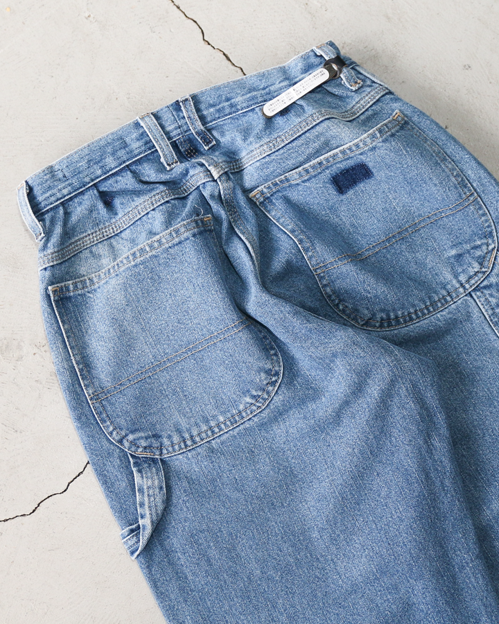 SUNNY SIDE UP REMAKE DENIM PAINTER PANTS Size 2