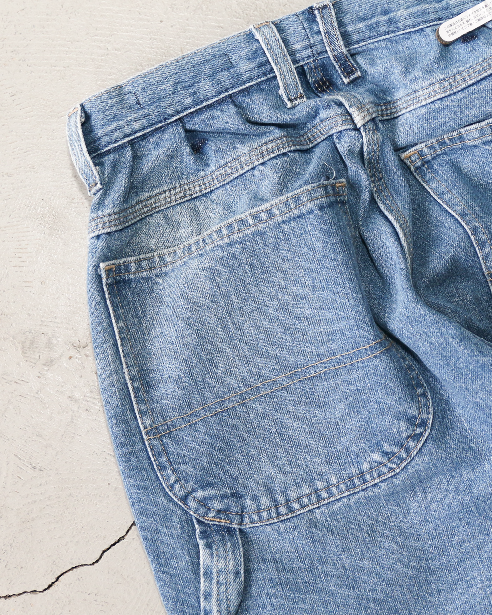 SUNNY SIDE UP REMAKE DENIM PAINTER PANTS Size 2