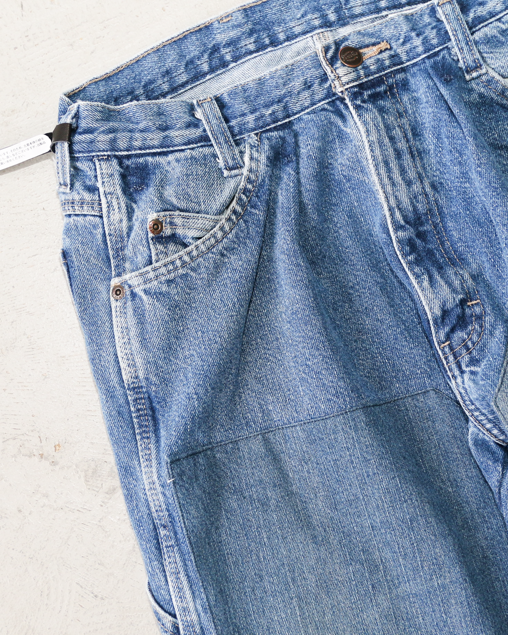 SUNNY SIDE UP REMAKE DENIM PAINTER PANTS Size 3