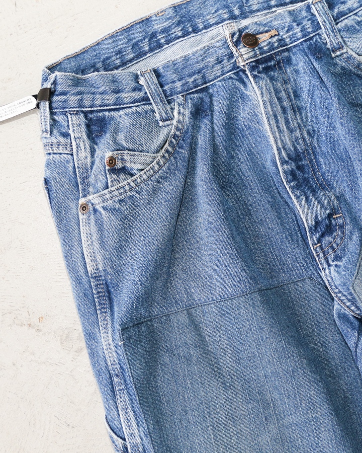 SUNNY SIDE UP REMAKE DENIM PAINTER PANTS Size 3
