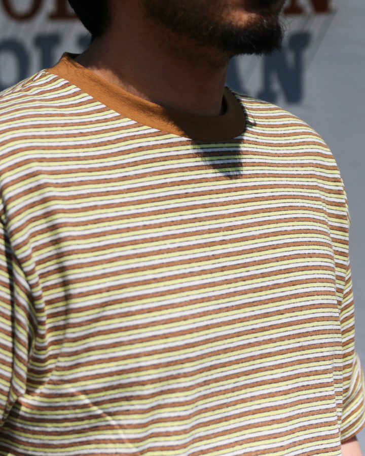 B.T.R. Behind The River "Gordie" Border Tee Eyeball(Yellow)