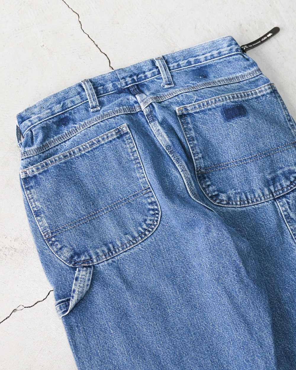 SUNNY SIDE UP REMAKE DENIM PAINTER PANTS Size 3