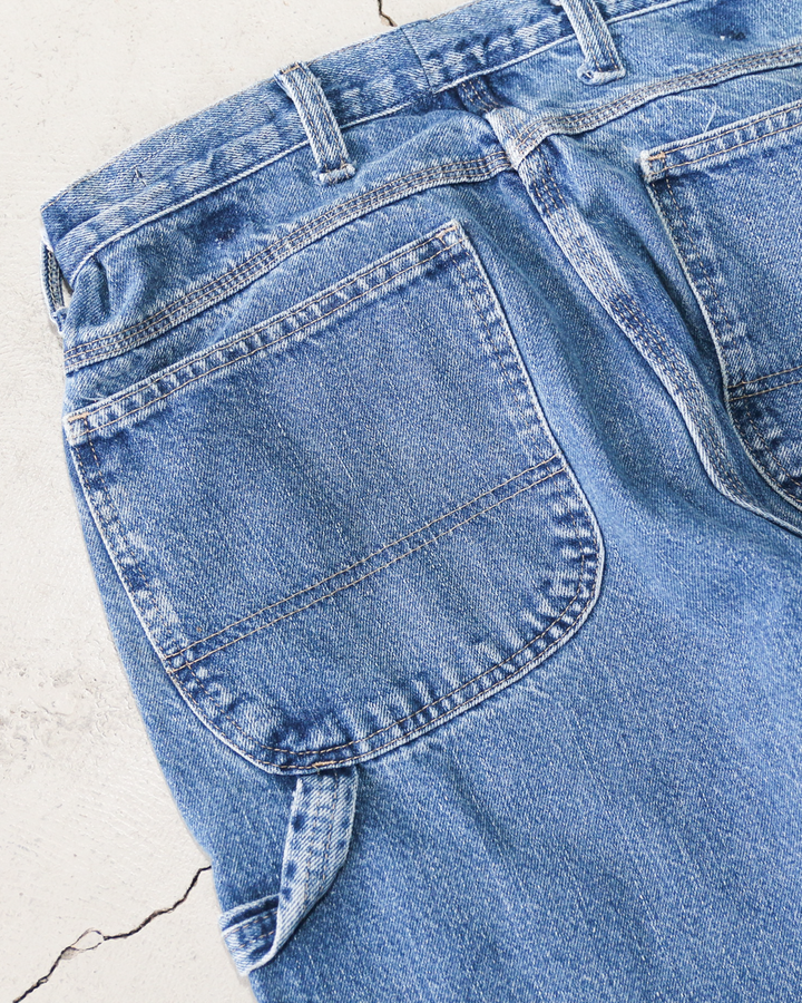 SUNNY SIDE UP REMAKE DENIM PAINTER PANTS Size 3