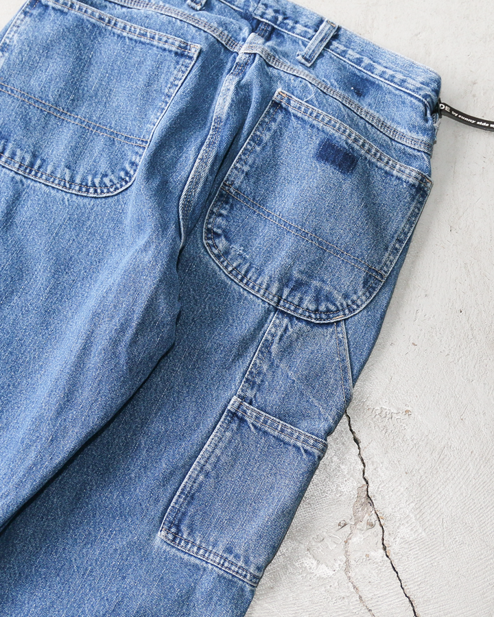 SUNNY SIDE UP REMAKE DENIM PAINTER PANTS Size 3