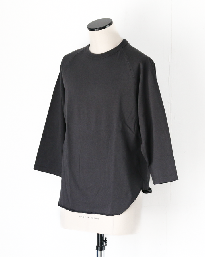 WALLA WALLA SPORT 3/4 BASEBALL TEE SOLID Used Black