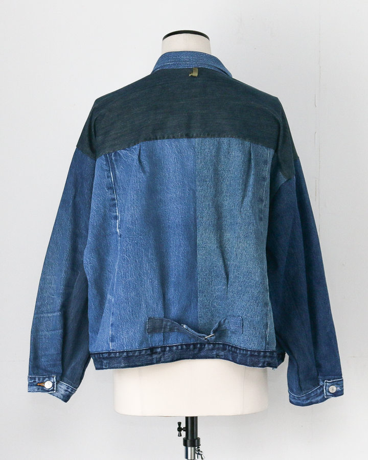 SUNNY SIDE UP REMAKE DENIM 1ST T-BACK WIDE JACKET B