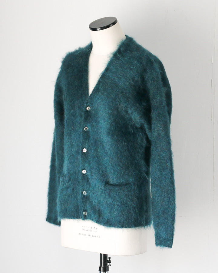 A.R.P.® Authentic Reproduction Products® モヘアカーディガン Premium Classic Mohair Cardigan W/Pocket "Sapphire Blue"