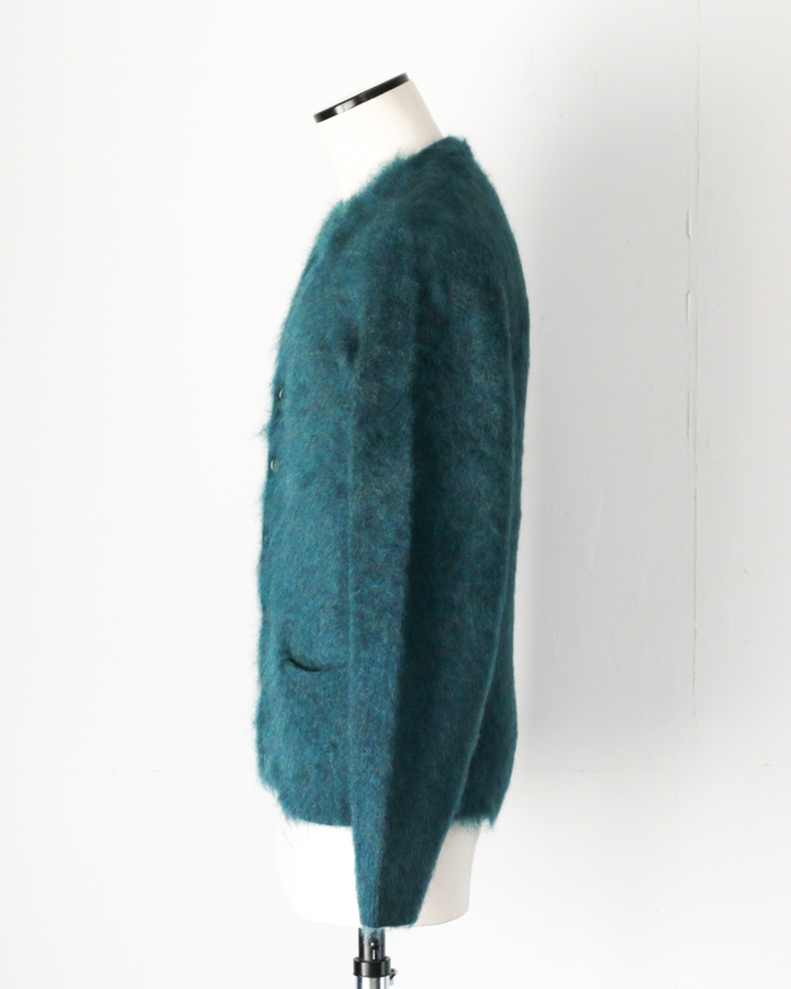 A.R.P.® Authentic Reproduction Products® モヘアカーディガン Premium Classic Mohair Cardigan W/Pocket "Sapphire Blue"