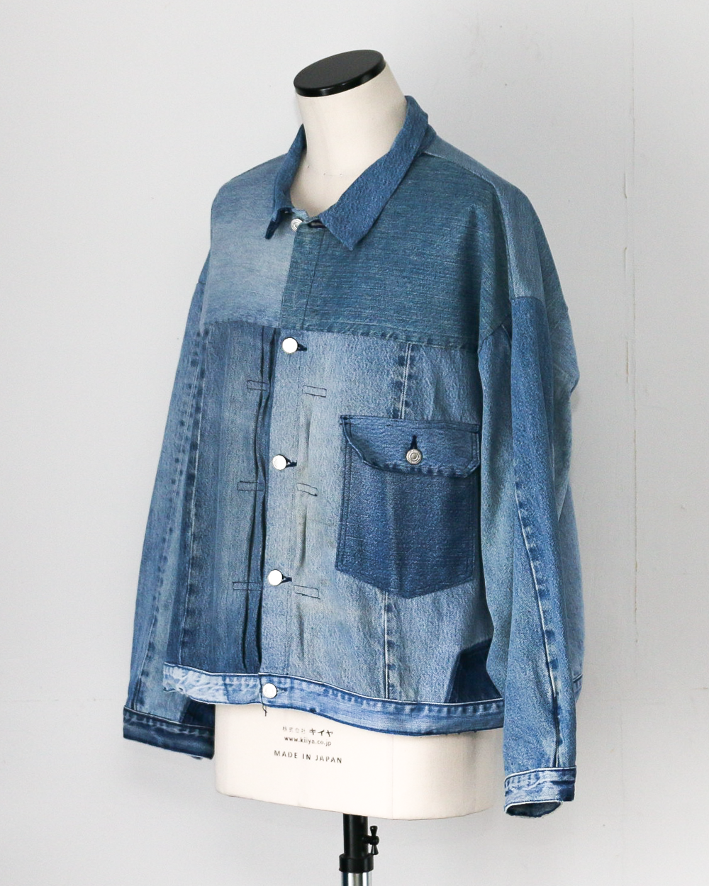 SUNNY SIDE UP REMAKE DENIM 1ST T-BACK WIDE JACKET A
