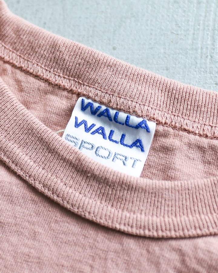 WALLA WALLA SPORT 3/4 BASEBALL TEE SOLID Pink Brown