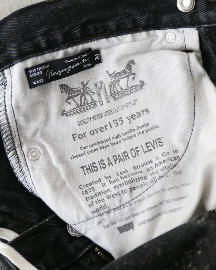 Nasngwam ナスングワム GALAXY DENIM PANTS Black M