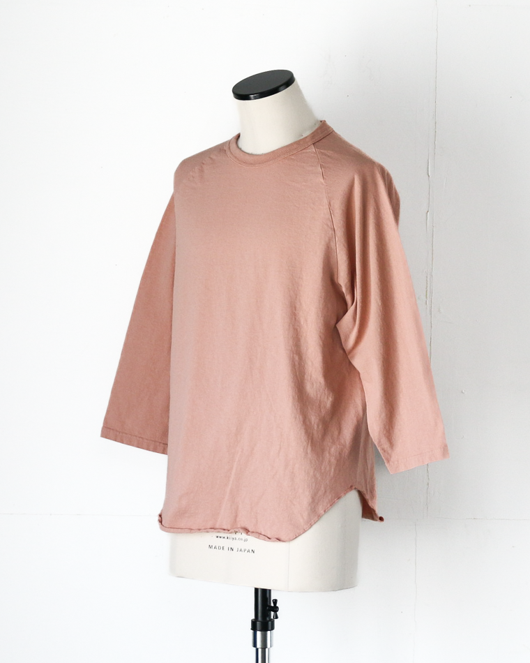 WALLA WALLA SPORT 3/4 BASEBALL TEE SOLID Pink Brown
