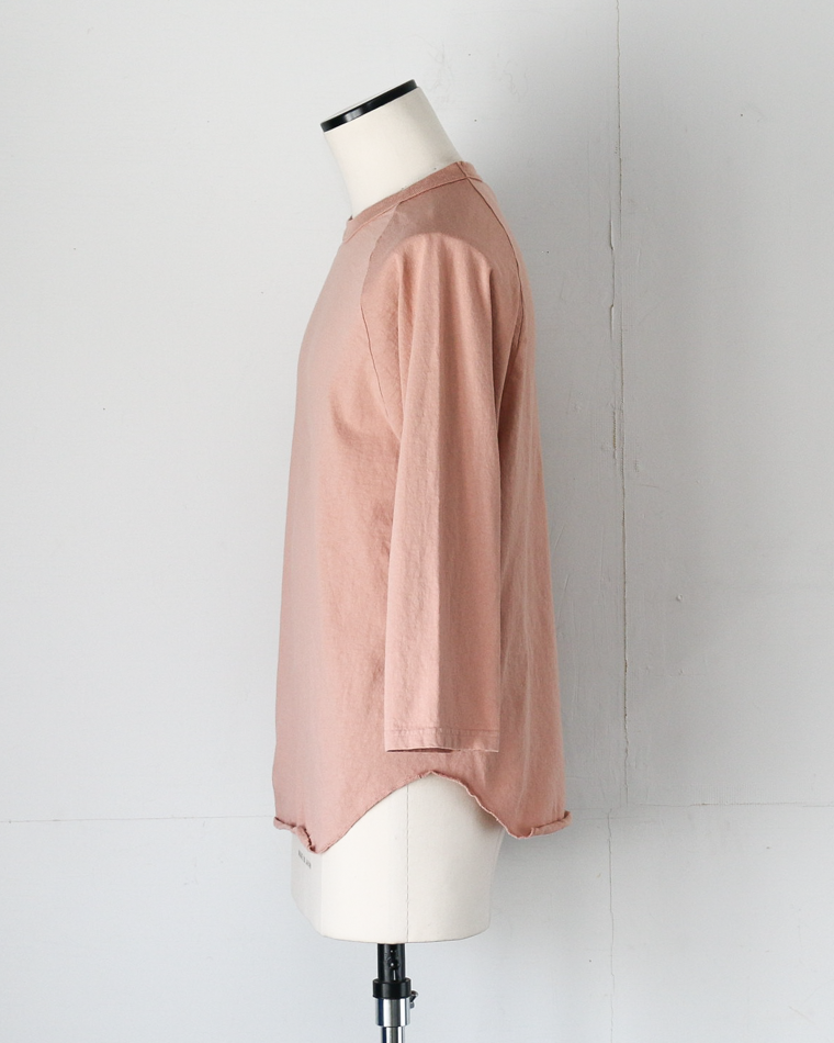 WALLA WALLA SPORT 3/4 BASEBALL TEE SOLID Pink Brown
