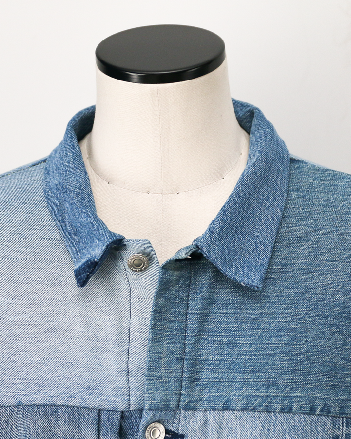 SUNNY SIDE UP REMAKE DENIM 1ST T-BACK WIDE JACKET A