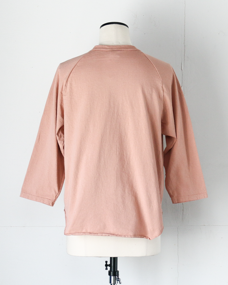WALLA WALLA SPORT 3/4 BASEBALL TEE SOLID Pink Brown