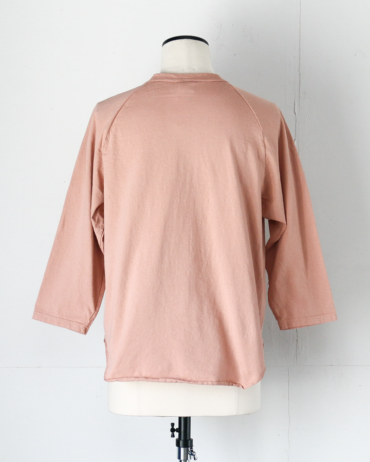 WALLA WALLA SPORT 3/4 BASEBALL TEE SOLID Pink Brown