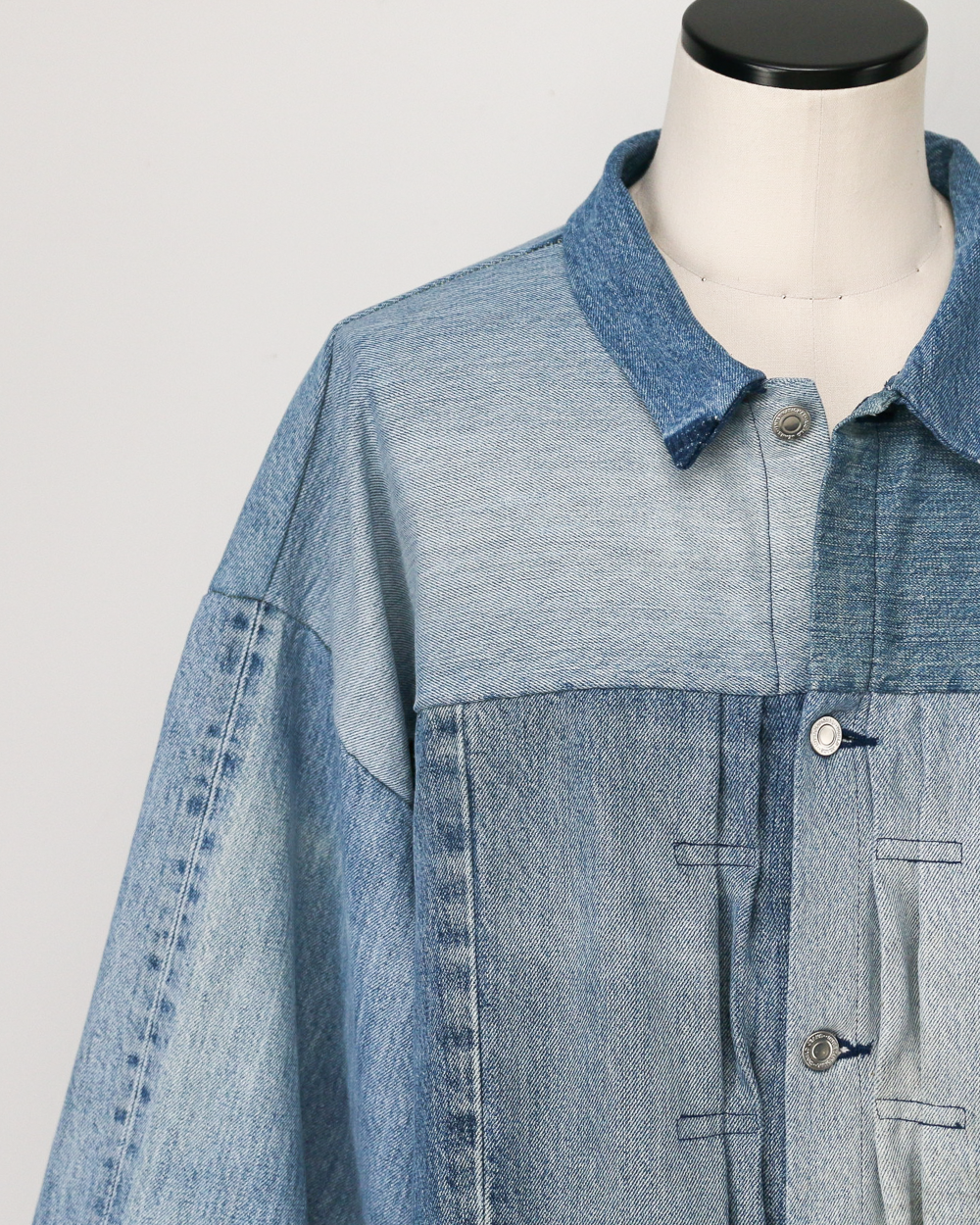 SUNNY SIDE UP REMAKE DENIM 1ST T-BACK WIDE JACKET A
