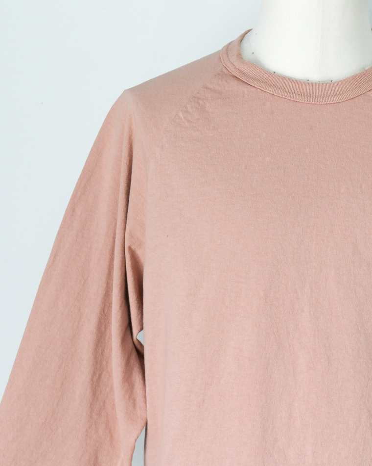 WALLA WALLA SPORT 3/4 BASEBALL TEE SOLID Pink Brown