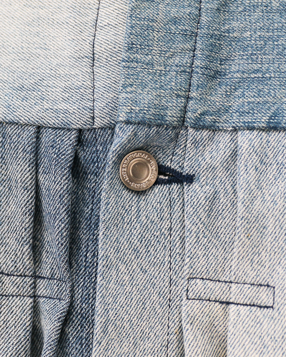 SUNNY SIDE UP REMAKE DENIM 1ST T-BACK WIDE JACKET A