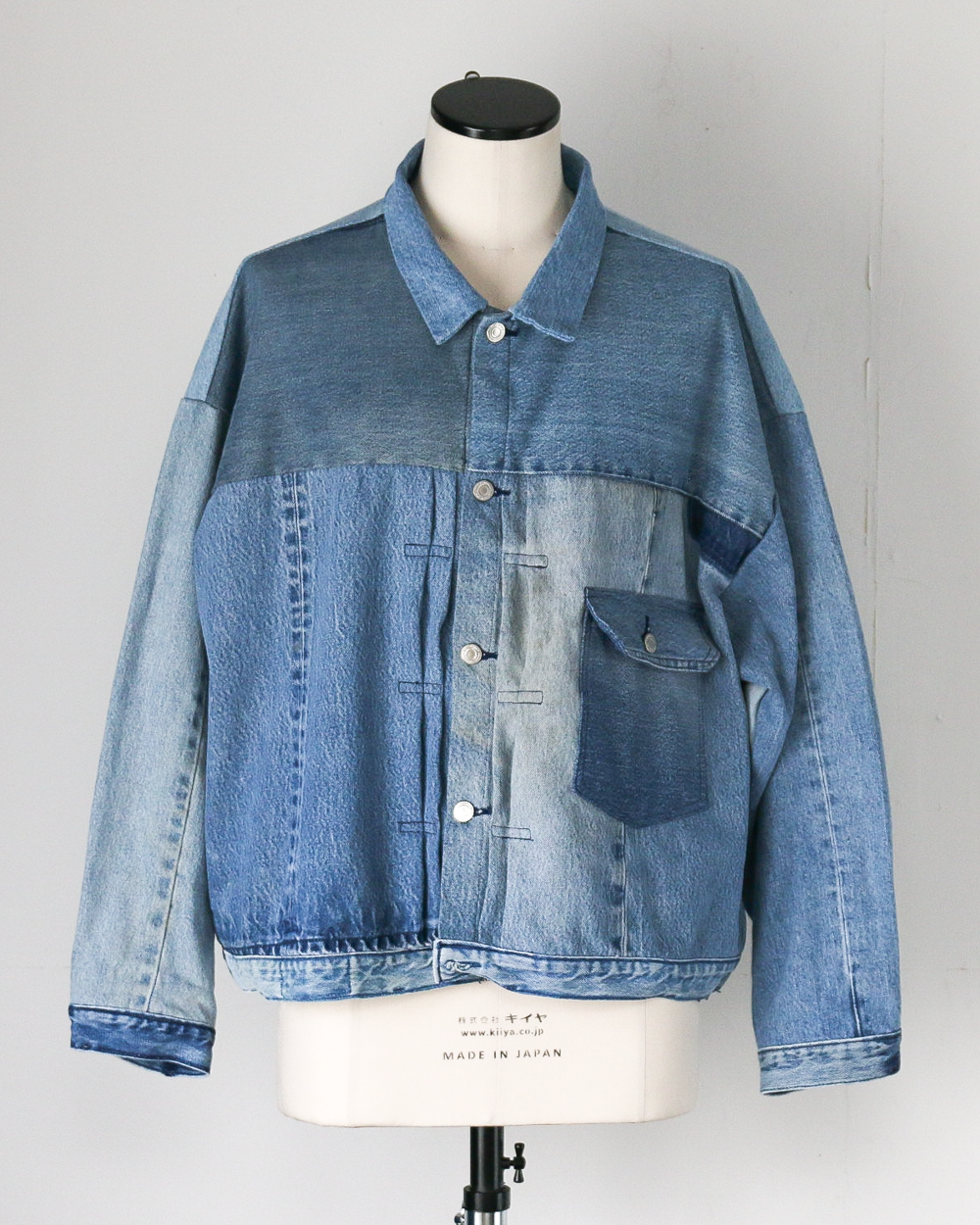 SUNNY SIDE UP REMAKE DENIM 1ST T-BACK WIDE JACKET C