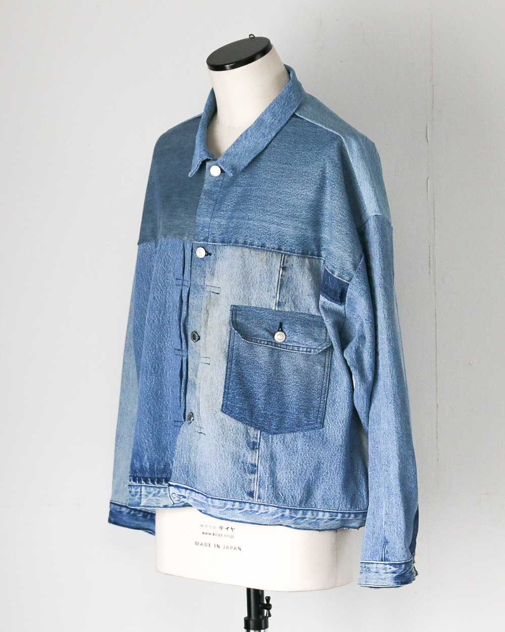 SUNNY SIDE UP REMAKE DENIM 1ST T-BACK WIDE JACKET C