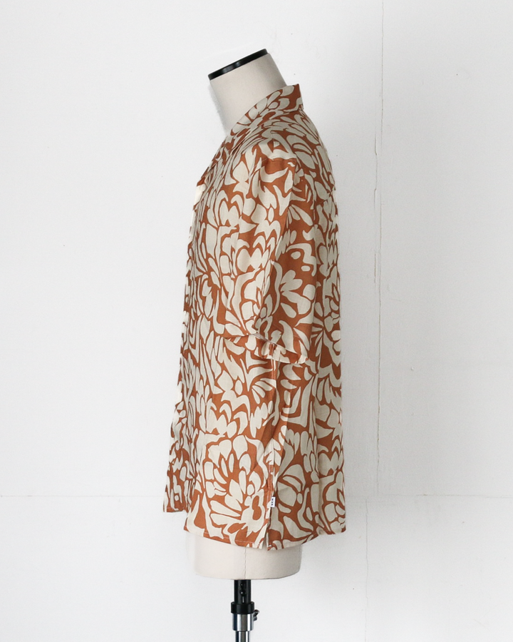 Wax London Two Tone Floral Shirt Beige
