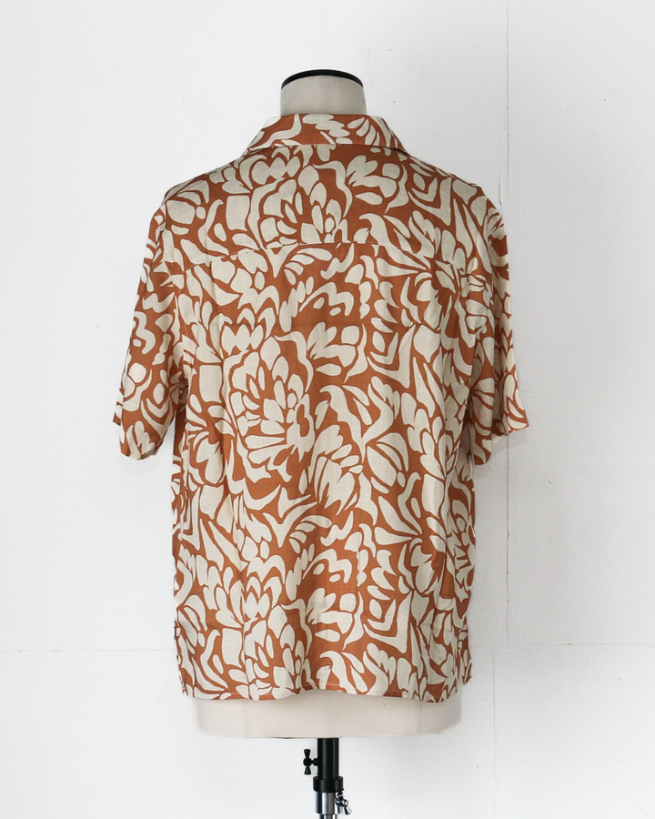 Wax London Two Tone Floral Shirt Beige