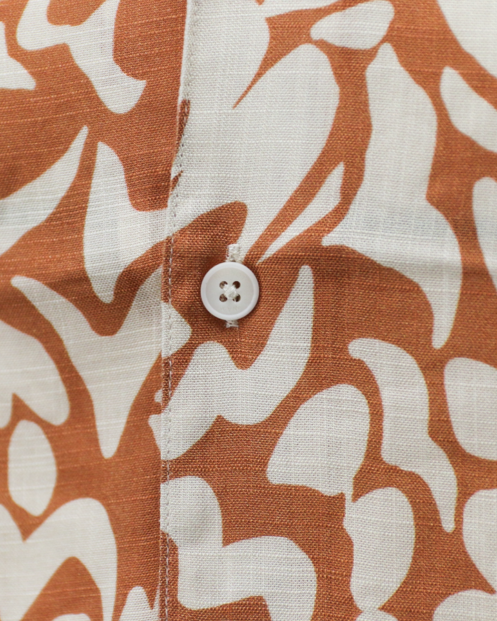 Wax London Two Tone Floral Shirt Beige