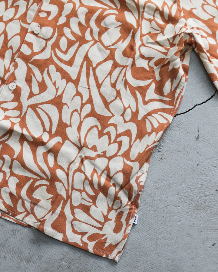 Wax London Two Tone Floral Shirt Beige