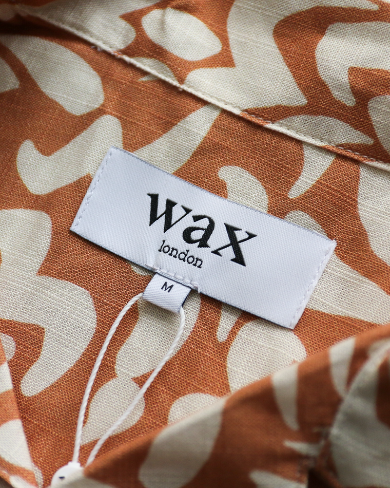 Wax London Two Tone Floral Shirt Beige