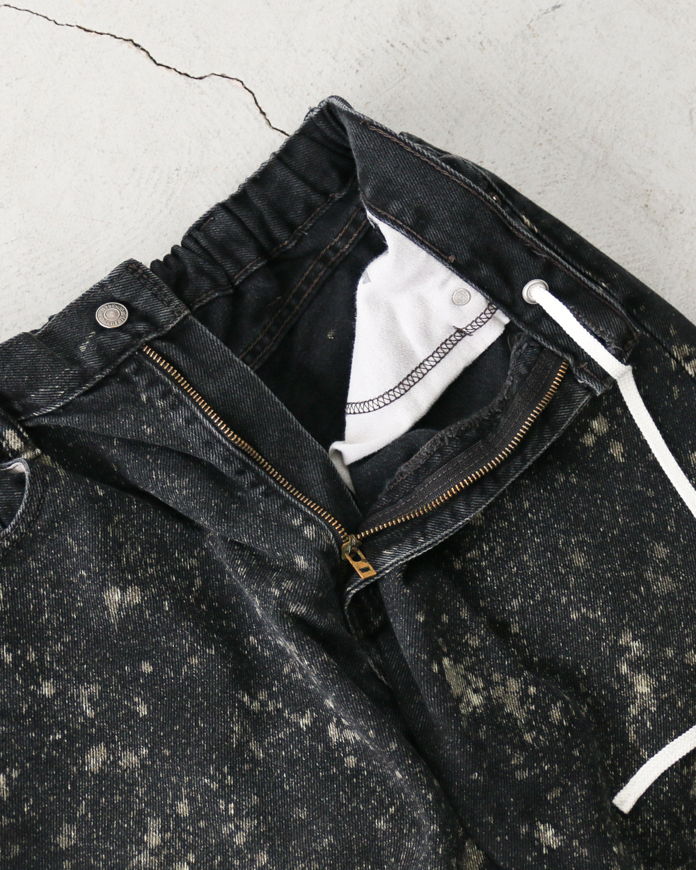 Nasngwam ナスングワム GALAXY DENIM PANTS Black L-1
